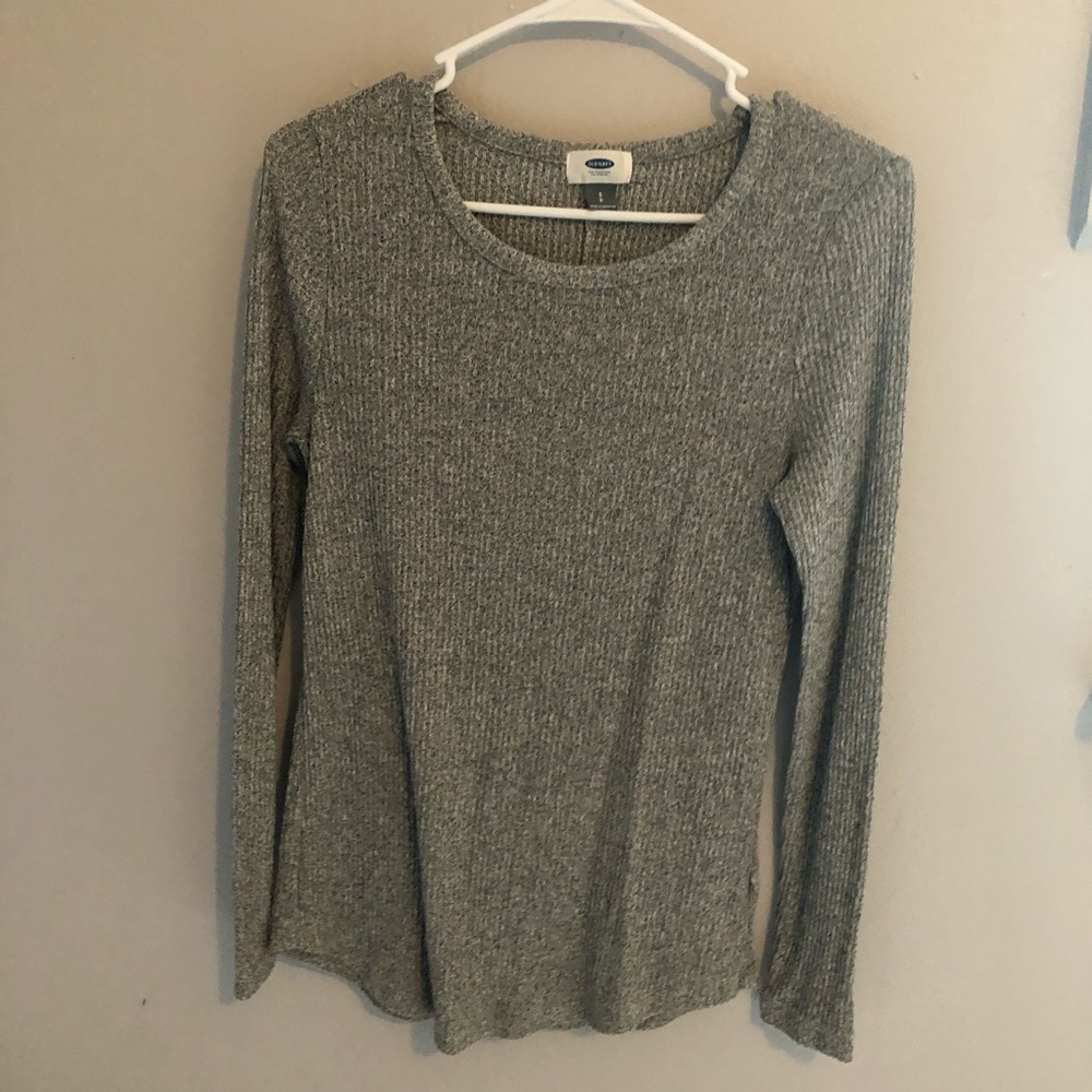 Gray Long Sleeve Top - Old Navy - Size Small